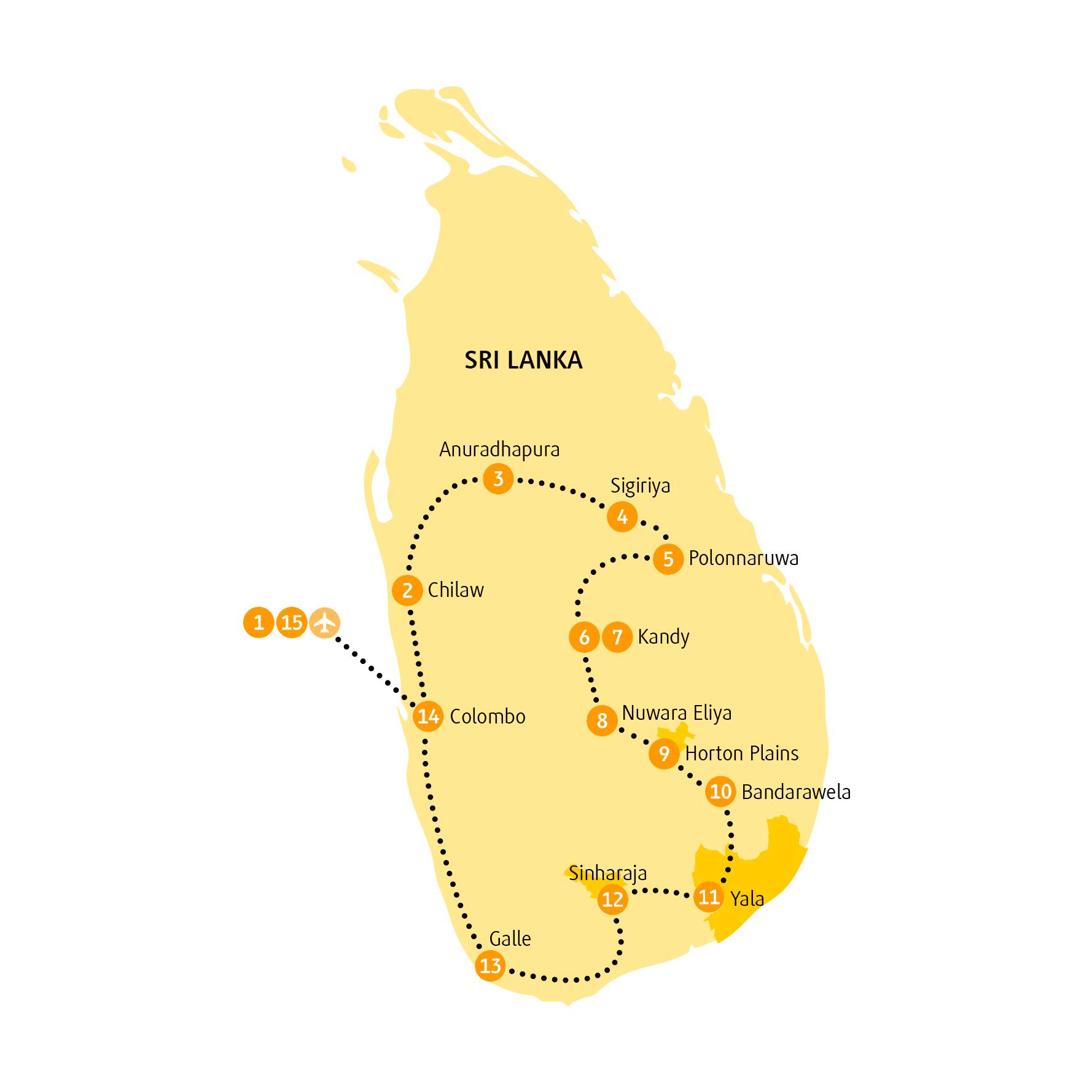 Reisekarte LKKAN